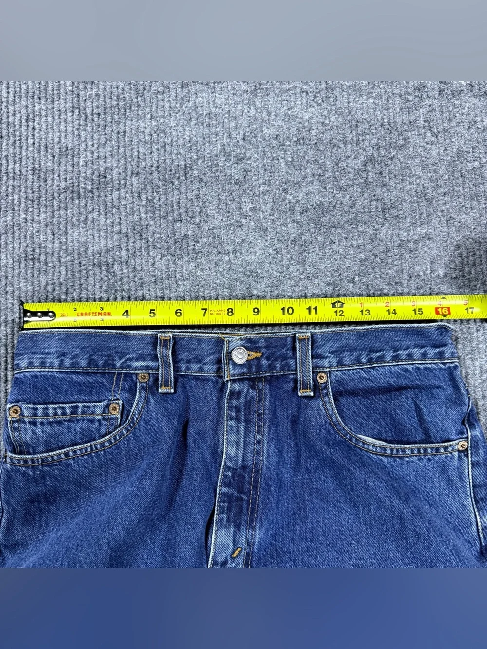 VTG 90s Levi's 505 Jeans Straight Mens 34x32 (32x32) Med Wash Blue Made in USA